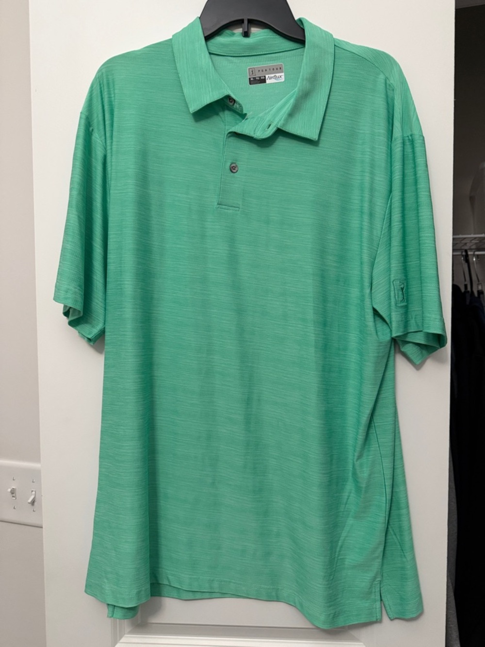 PGA Tour Men's Lightweight Polo - Mint Green